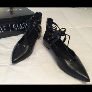 White House Black Market Black Flats